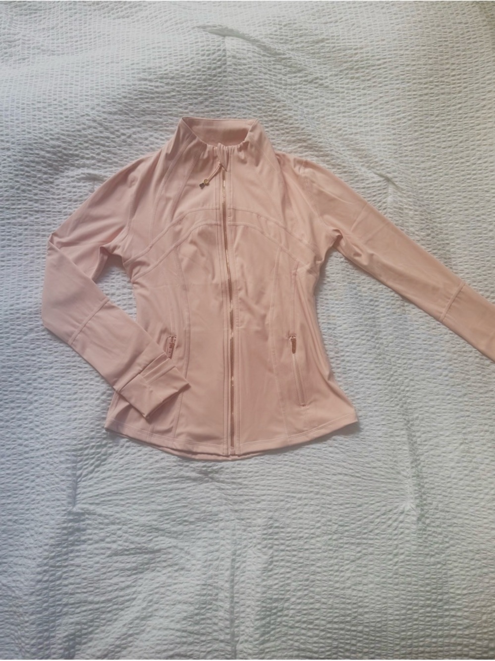 lululemon athletica Light Pink Full-Zip Athletic Jacket